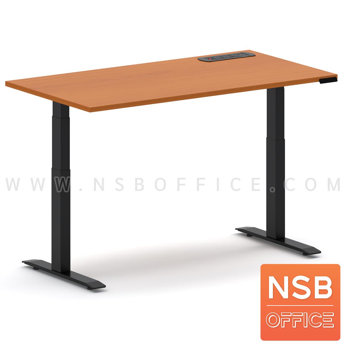 A44A004:โต๊ะทำงานปรับระดับ Sit 2 Stand ระบบไฟฟ้า รุ่น Flaxen 3 (แฟลกซ์เซ็น 3) ขนาด 150W, 180W cm.  พร้อมป็อปอัพรุ่น A24A042