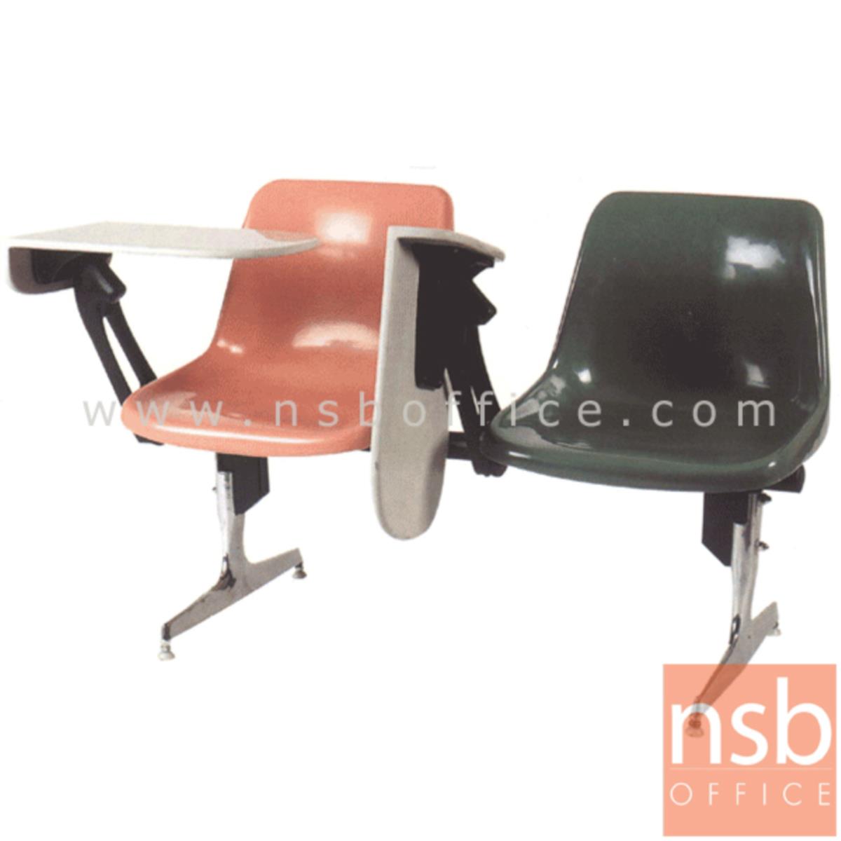 เก้าอี้เลคเชอร์แถวเฟรมโพลี่ รุ่น D390 2 ,3 และ 4 ที่นั่งขาอลูมิเนียมขัดเงา