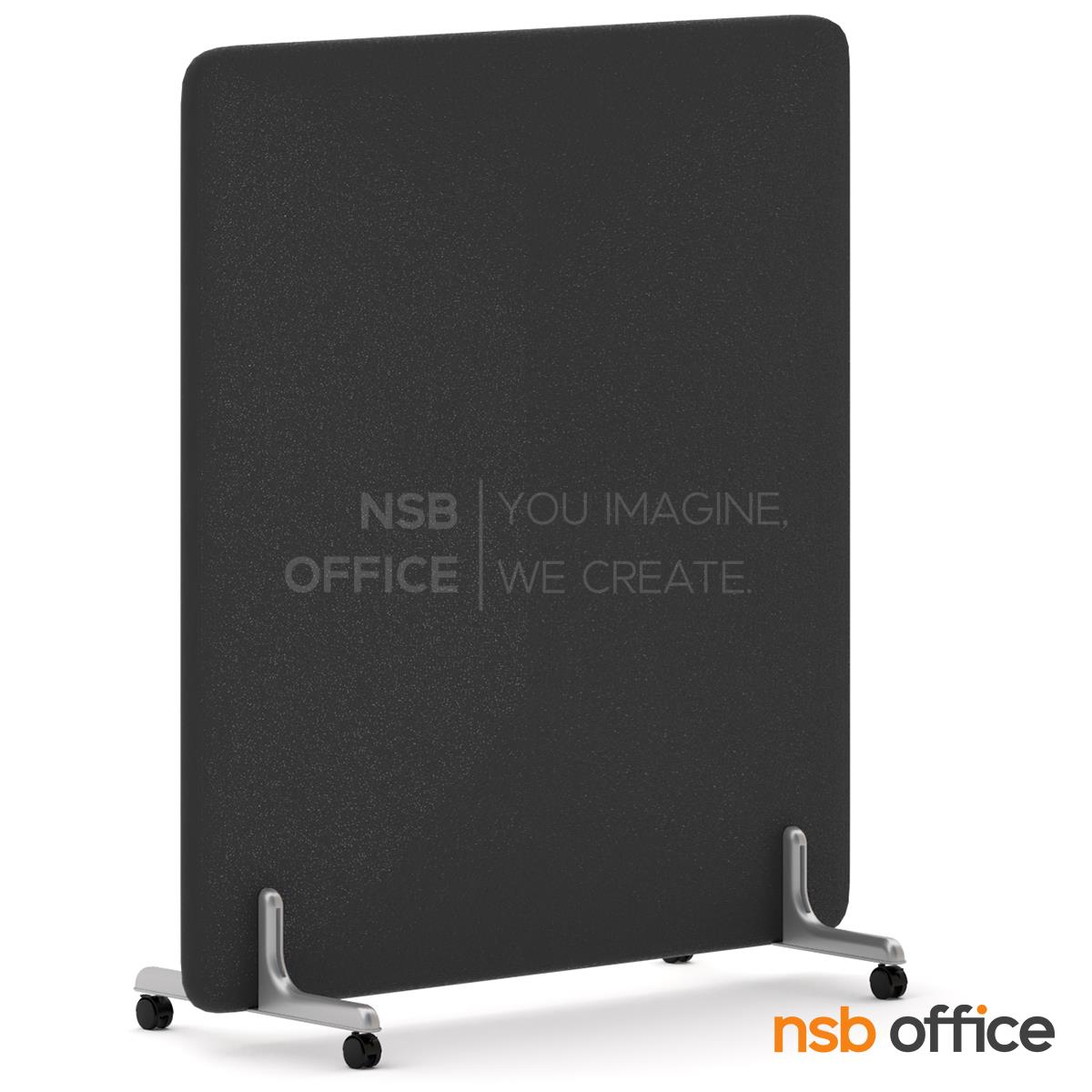 P01A083:พาร์ทิชั่นล้อเลื่อนงานบุผ้า รุ่น NSB-01 ขนาด 120W*150H cm. 