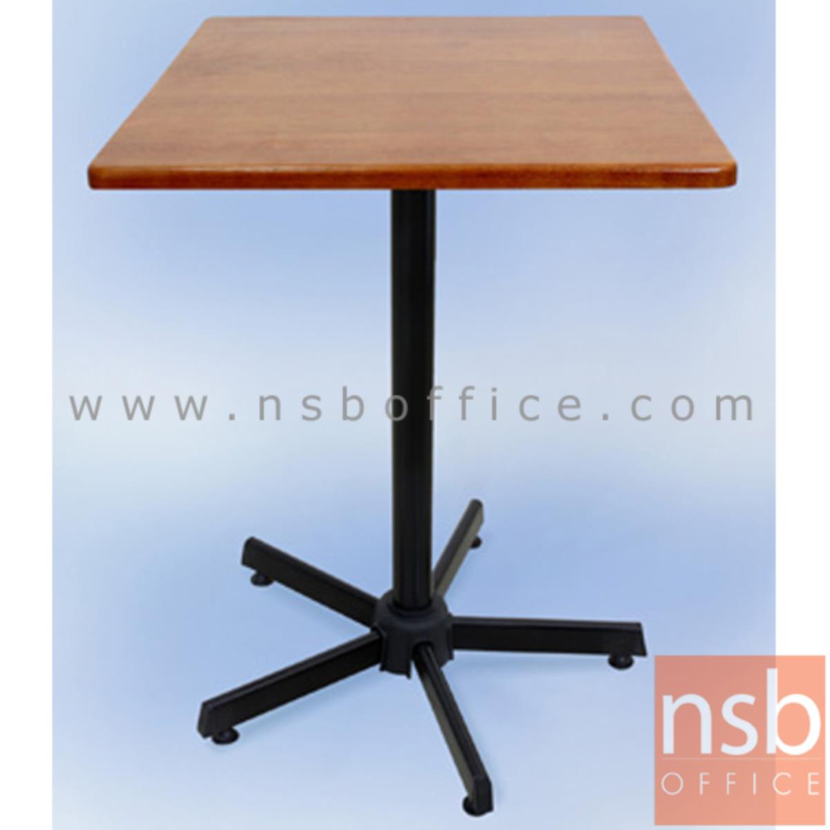 โต๊ะไม้ยางพารา รุ่น Fyn (ฟิน) ขนาด 60W ,75W cm. ขาเหล็ก 
