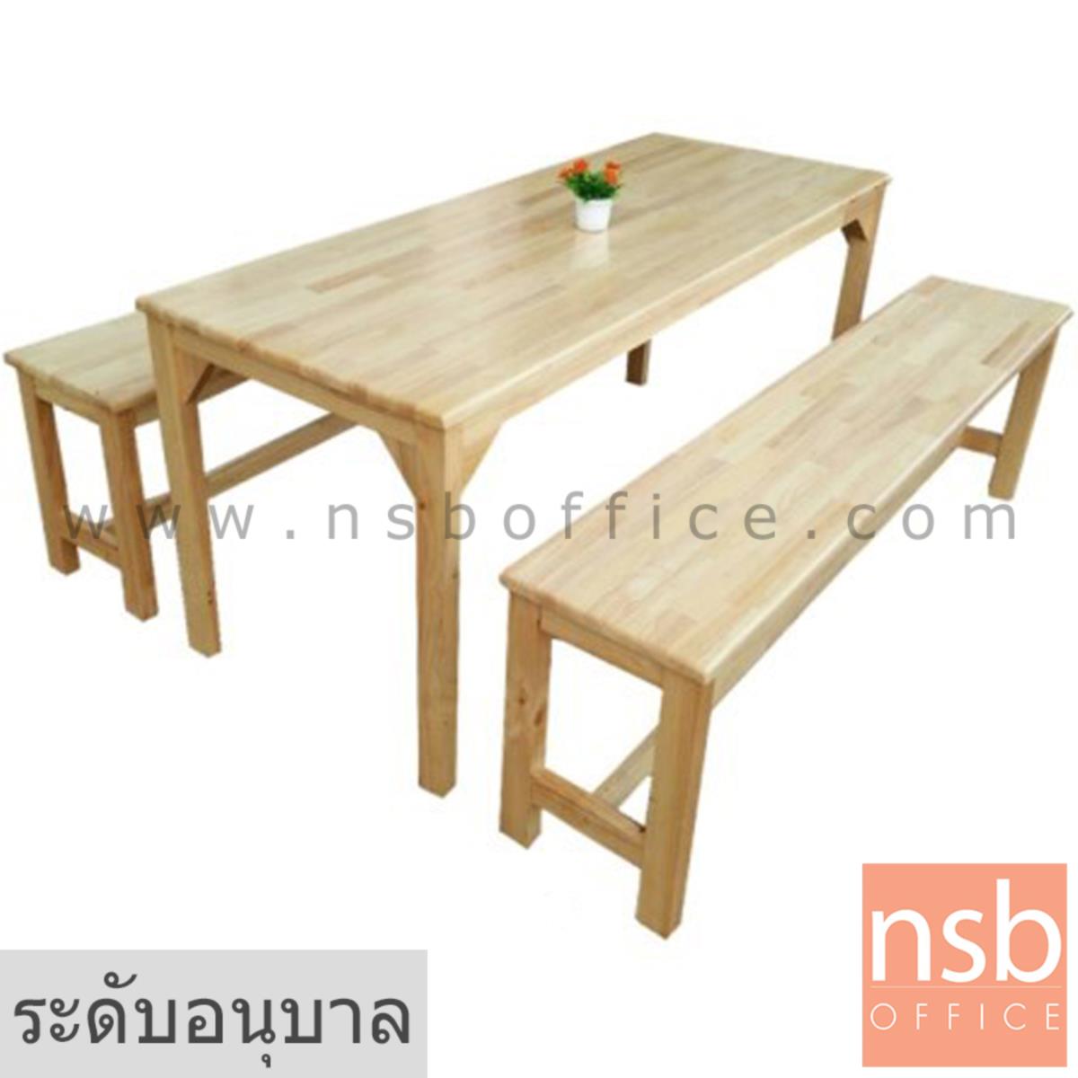 A17A072:ชุดโต๊ะและเก้าอี้กลุ่มไม้ยางพาราล้วน รุ่น NEWJERSEY (นิวเจอร์ซี)  ระดับอนุบาล