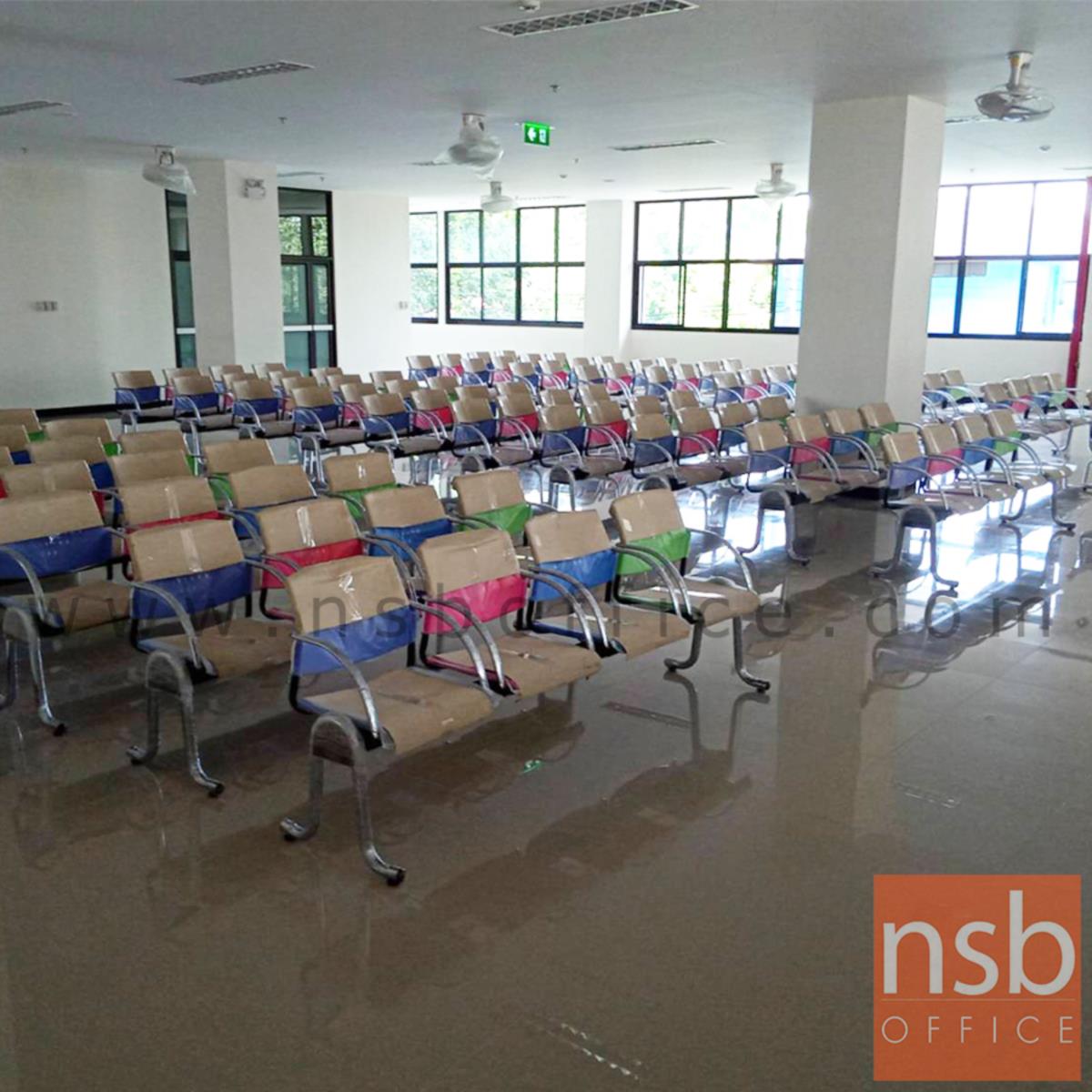 เก้าอี้นั่งคอยเฟรมโพลี่ รุ่น B126 2 ,3 ,4 ที่นั่ง ขนาด 105W ,164W ,215W cm. ขาเหล็ก