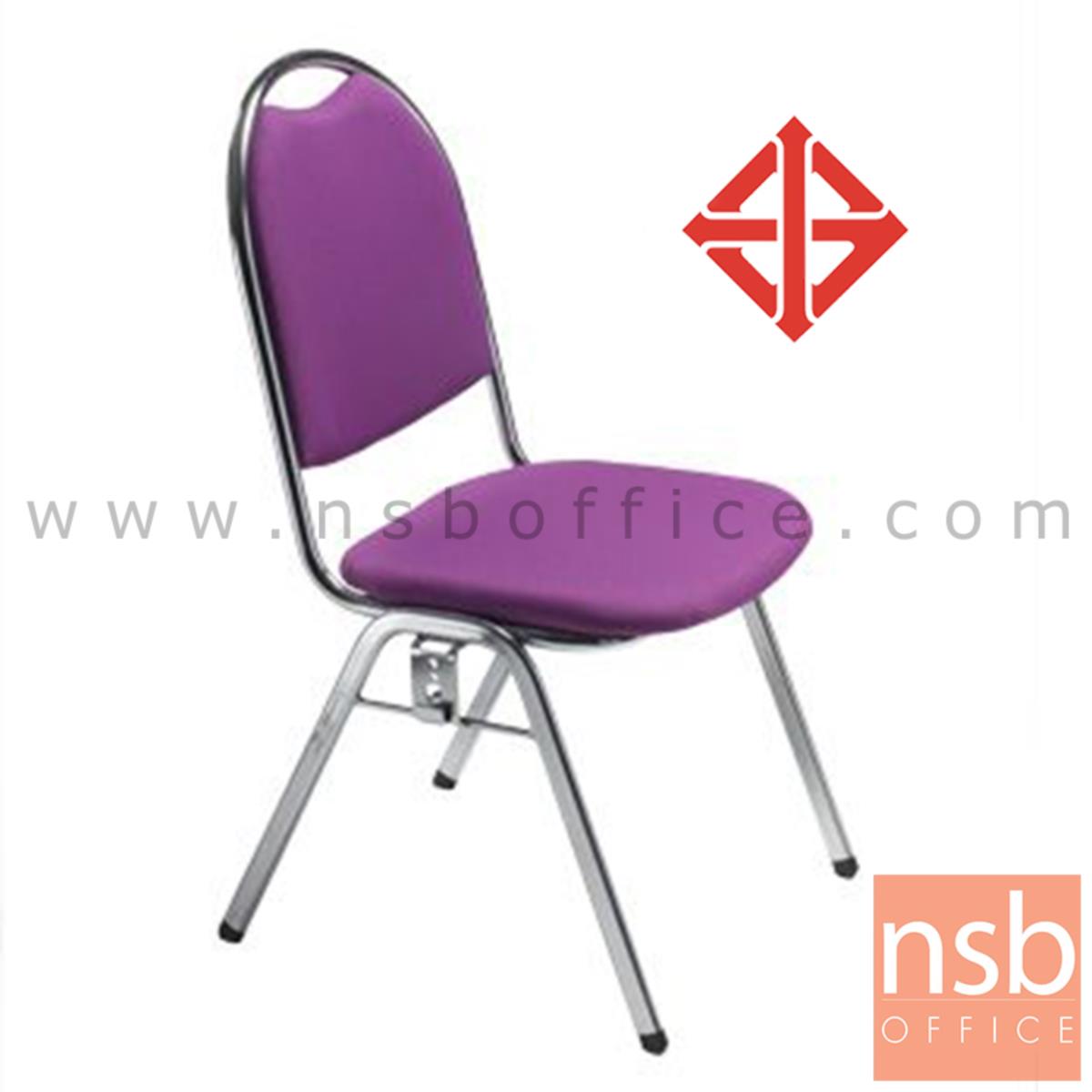B08A080:เก้าอี้อเนกประสงค์จัดเลี้ยง  รุ่น LKC-128  ขาเหล็กชุบโครเมี่ยม