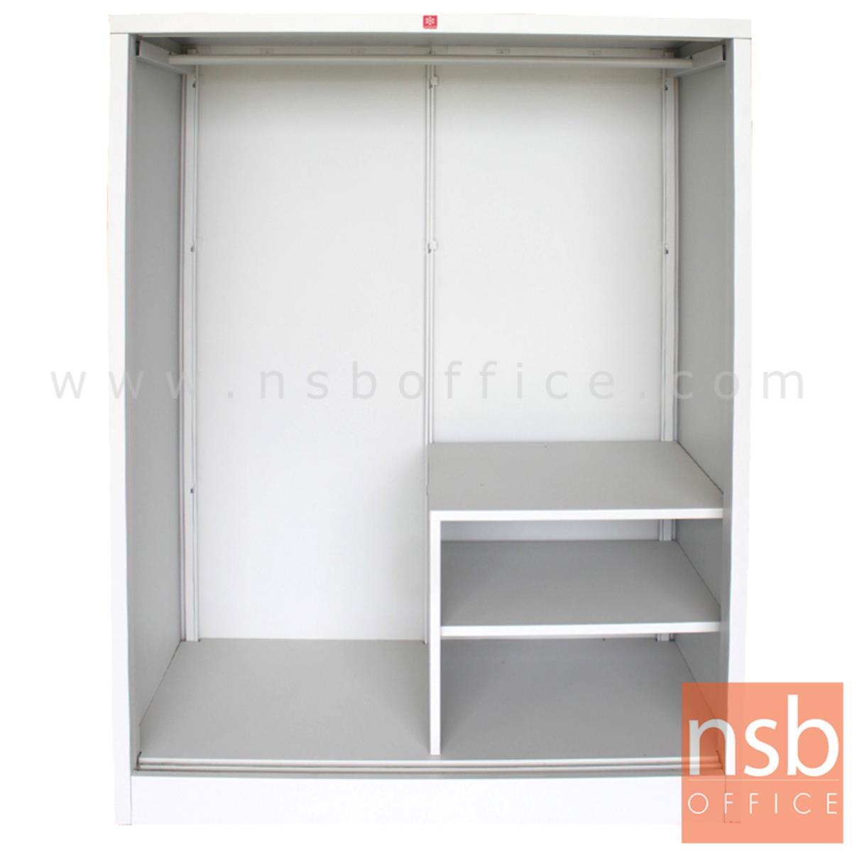 ตู้เสื้อผ้าเตี้ย 2 บานเลื่อนทึบ 152.5H cm. KSS-152K-MC 