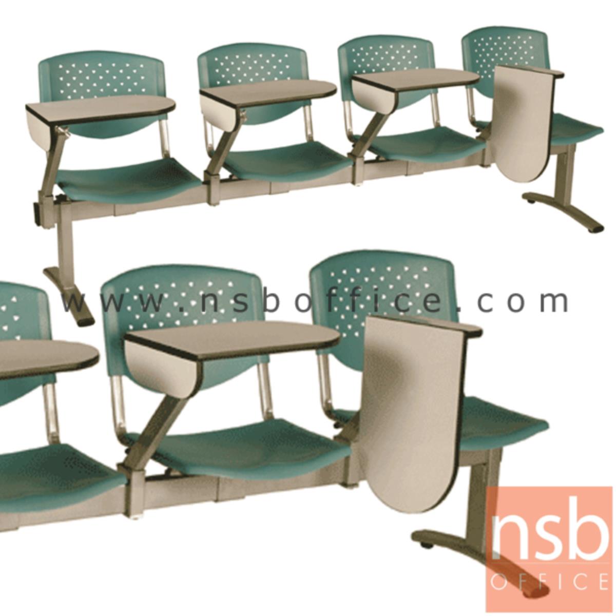 B17A020:เก้าอี้เลคเชอร์แถวเฟรมโพลี่ รุ่น D246 2 ,3 และ 4 ที่นั่ง ขาเหล็กพ่นสีเทา