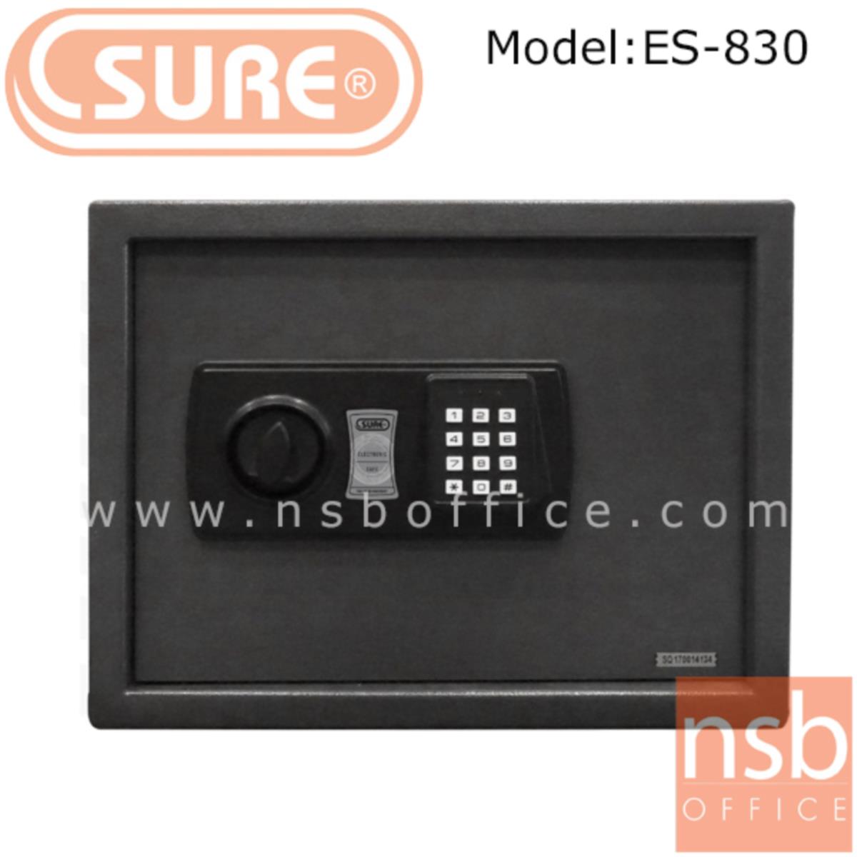 ตู้เซฟดิจตอล SR-ES830 น้ำหนัก 11 กก. (1 รหัสกด / ปุ่มหมุนบิด)   