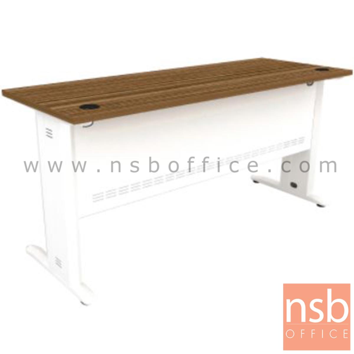 โต๊ะทำงาน รุ่น Rosie (โรซี่) ขนาด 120W ,160W cm.  สีซีบราโน่-ขาว