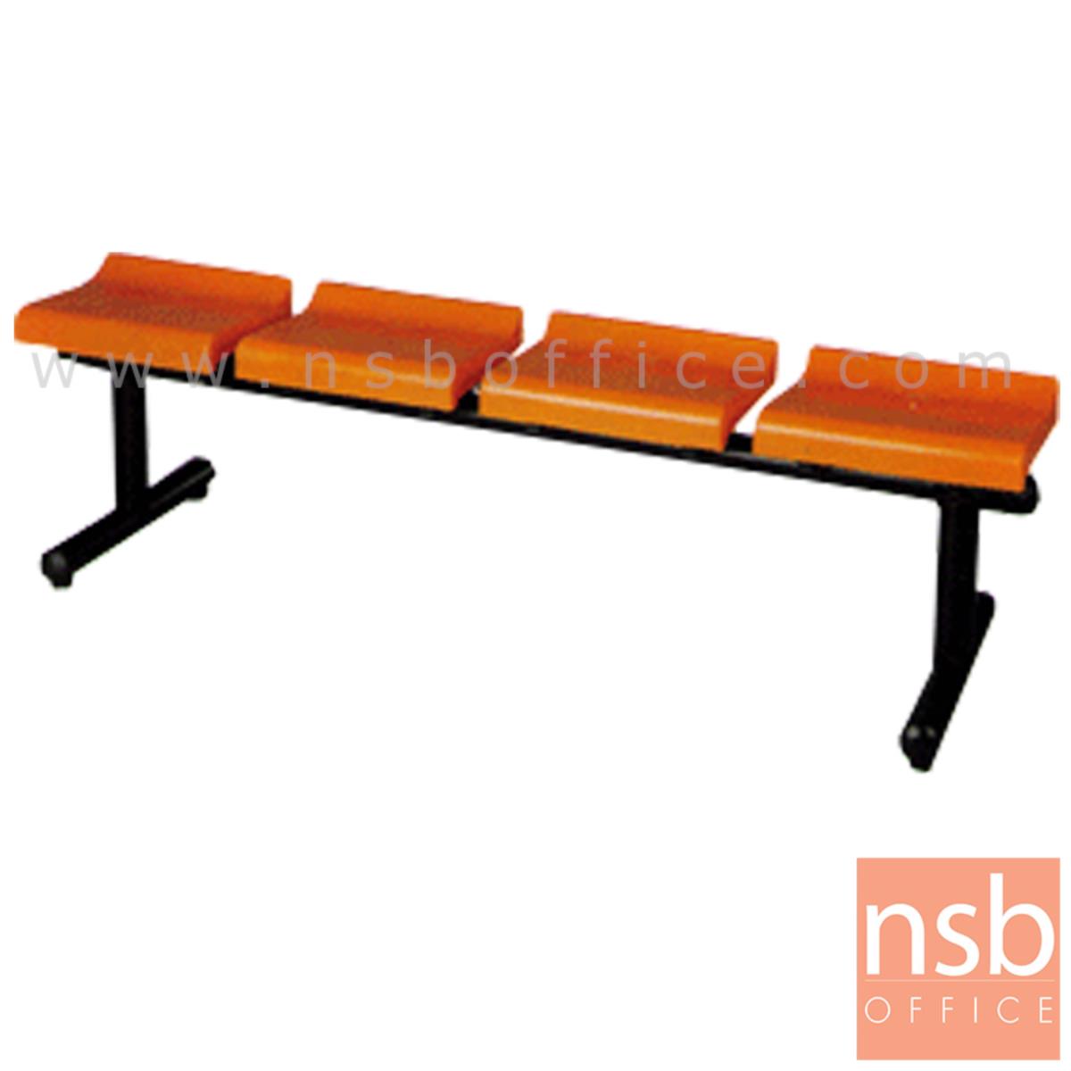B06A018:เก้าอี้นั่งคอยเฟรมโพลี่  2 ,3 ,4 ที่นั่ง ขนาด 100W ,149W ,198W cm. ขาเหล็ก