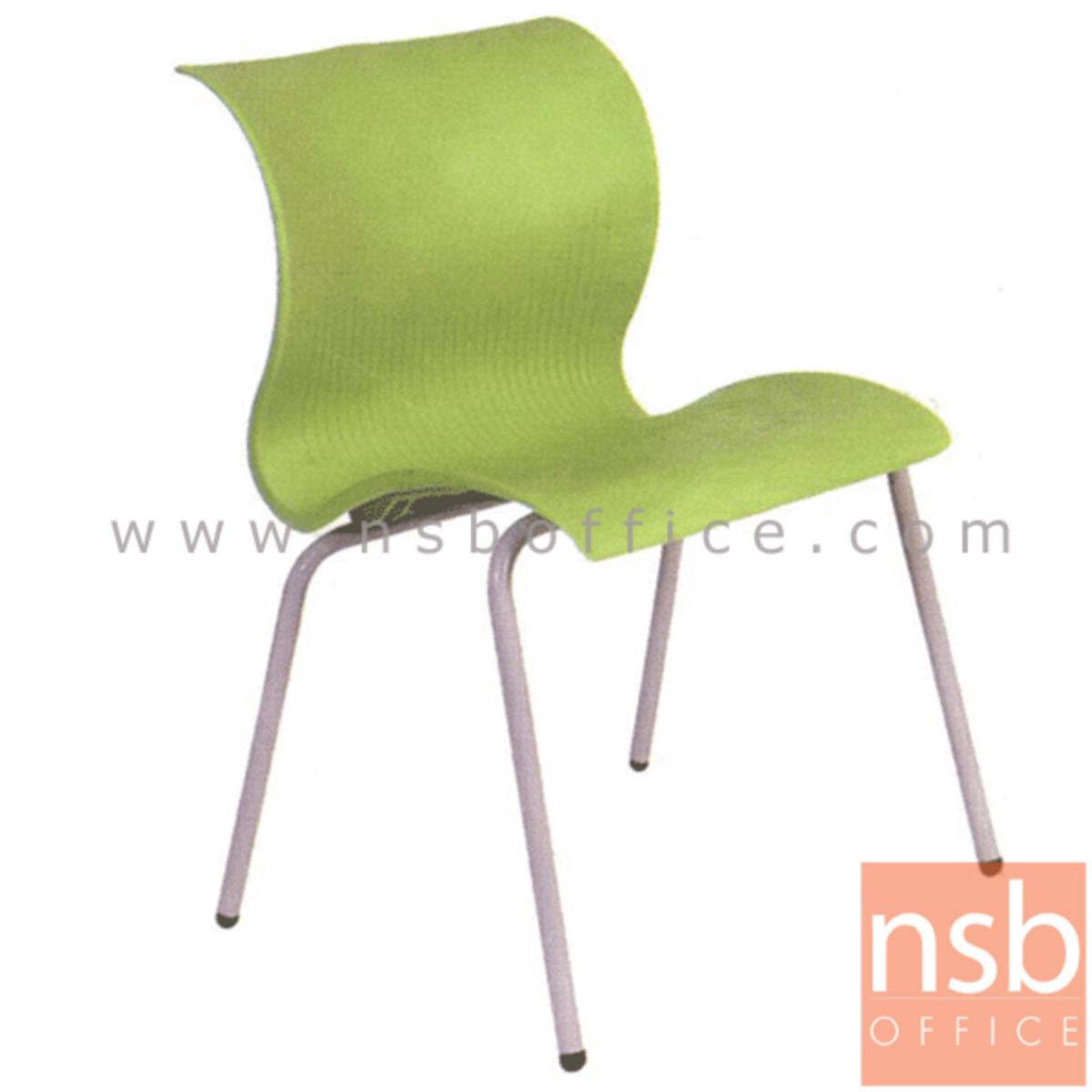 B05A037:เก้าอี้อเนกประสงค์เฟรมโพลี่ รุ่น A301  ขาเหล็ก
