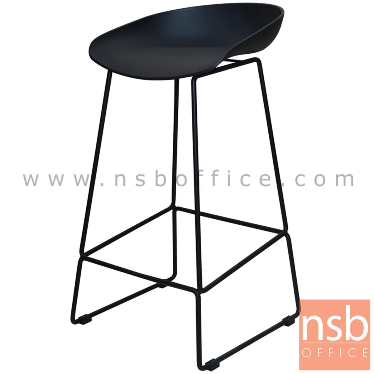 B18A075:เก้าอี้บาร์สูง รุ่น CAMEL (แคมเมิล) ขนาด 43W cm. โครงขาเหล็ก 