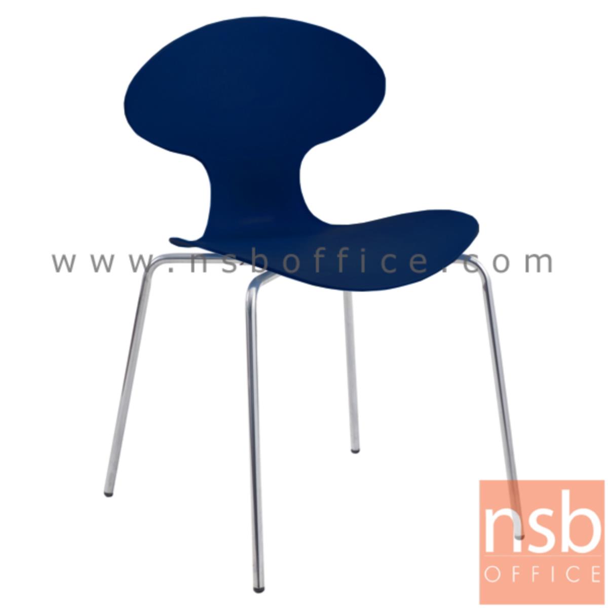 B05A127:เก้าอี้อเนกประสงค์เฟรมโพลี่ รุ่น SR-DDP-45  ขาเหล็กชุบโครเมี่ยม