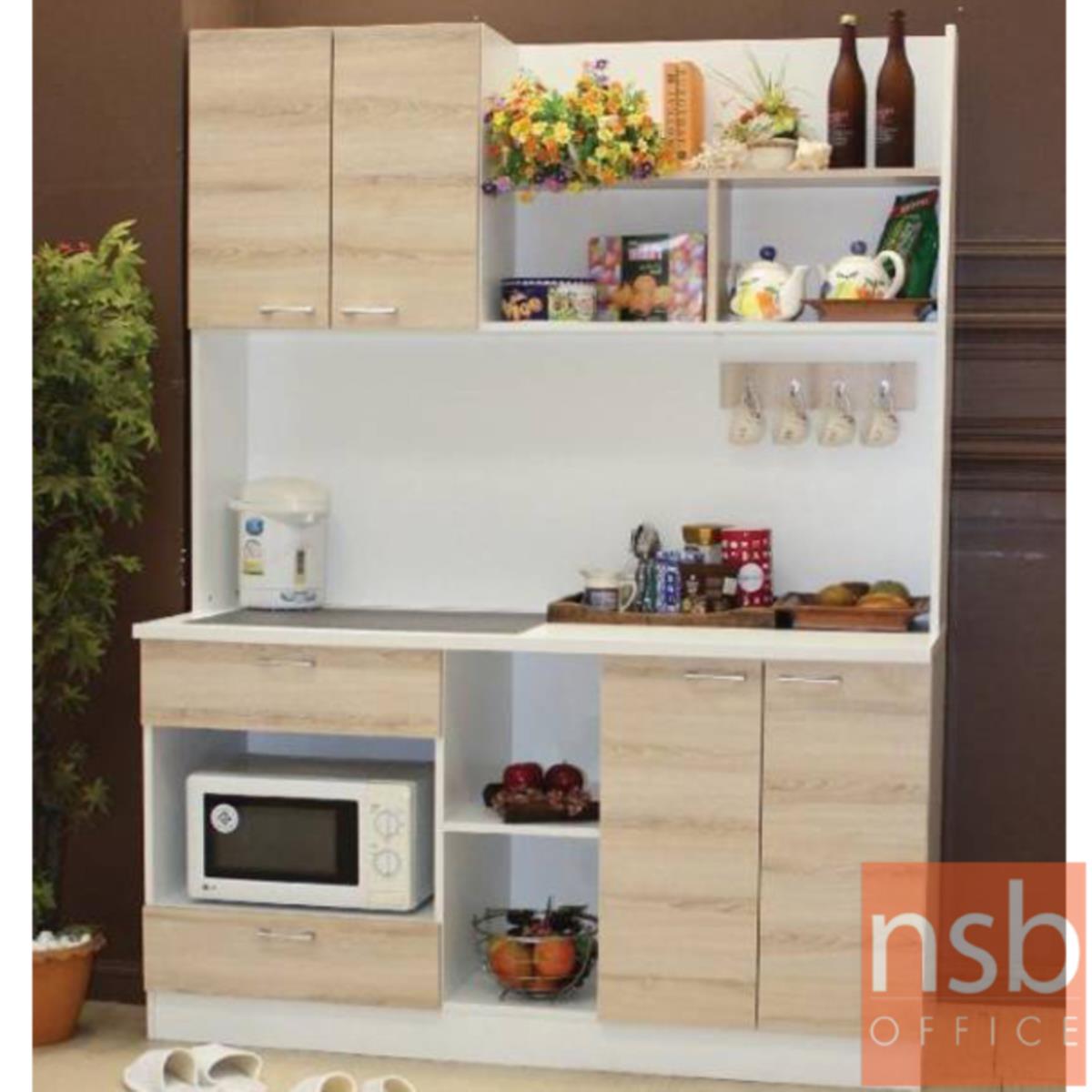 K05A010:ชุดตู้ครัวพร้อมตู้ลอย รุ่น Roxbury (ร็อกเบอรี่) เมลามีน 