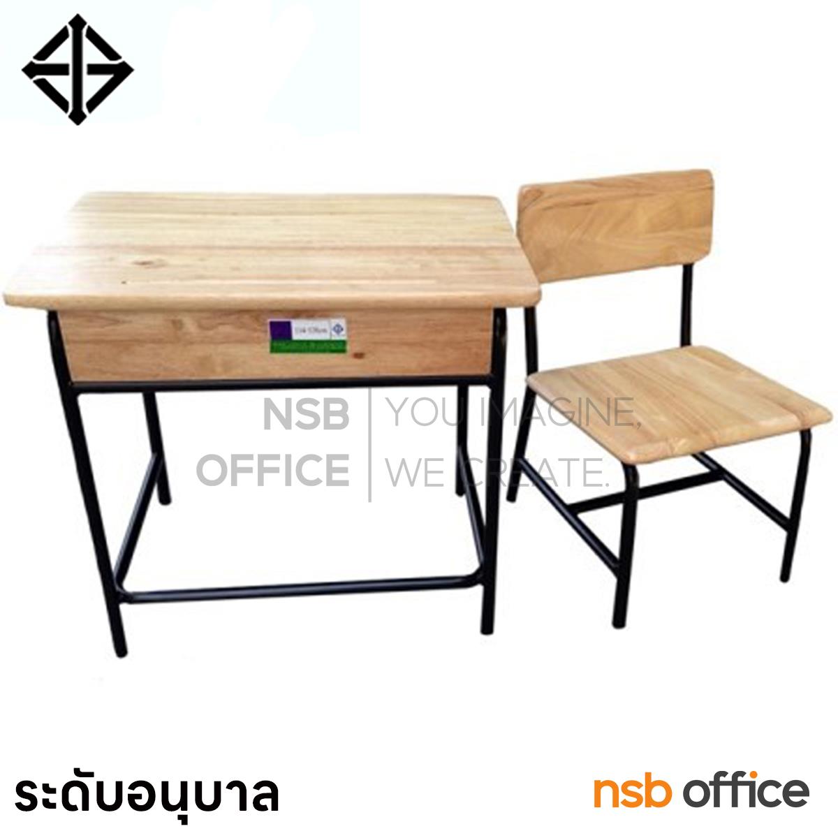 A17A033:ชุดโต๊ะและเก้าอี้นักเรียน รุ่น มอก.  เหล็กกลม ระดับอนุบาล 