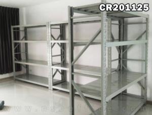 ชั้นเหล็ก  ขนาด 200W*60D*200H cm. (4 แผ่นชั้น) แผ่นชั้นเหล็ก 300 kg/ชั้น สีเทาอ่อน
