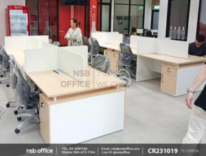 ชุดโต๊ะทำงานกลุ่ม 4 ที่นั่ง 