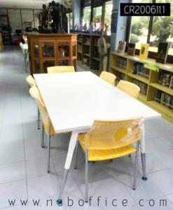 โต๊ะประชุมทรงสี่เหลี่ยม ขนาด 150W ,180W ,200W ,240W cm. ขาเหล็กปลายเรียว 