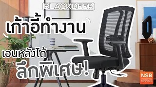 เก้าอี้สำนักงานหลังเน็ต รุ่น Blackdeer (แบล็คเดียร์)